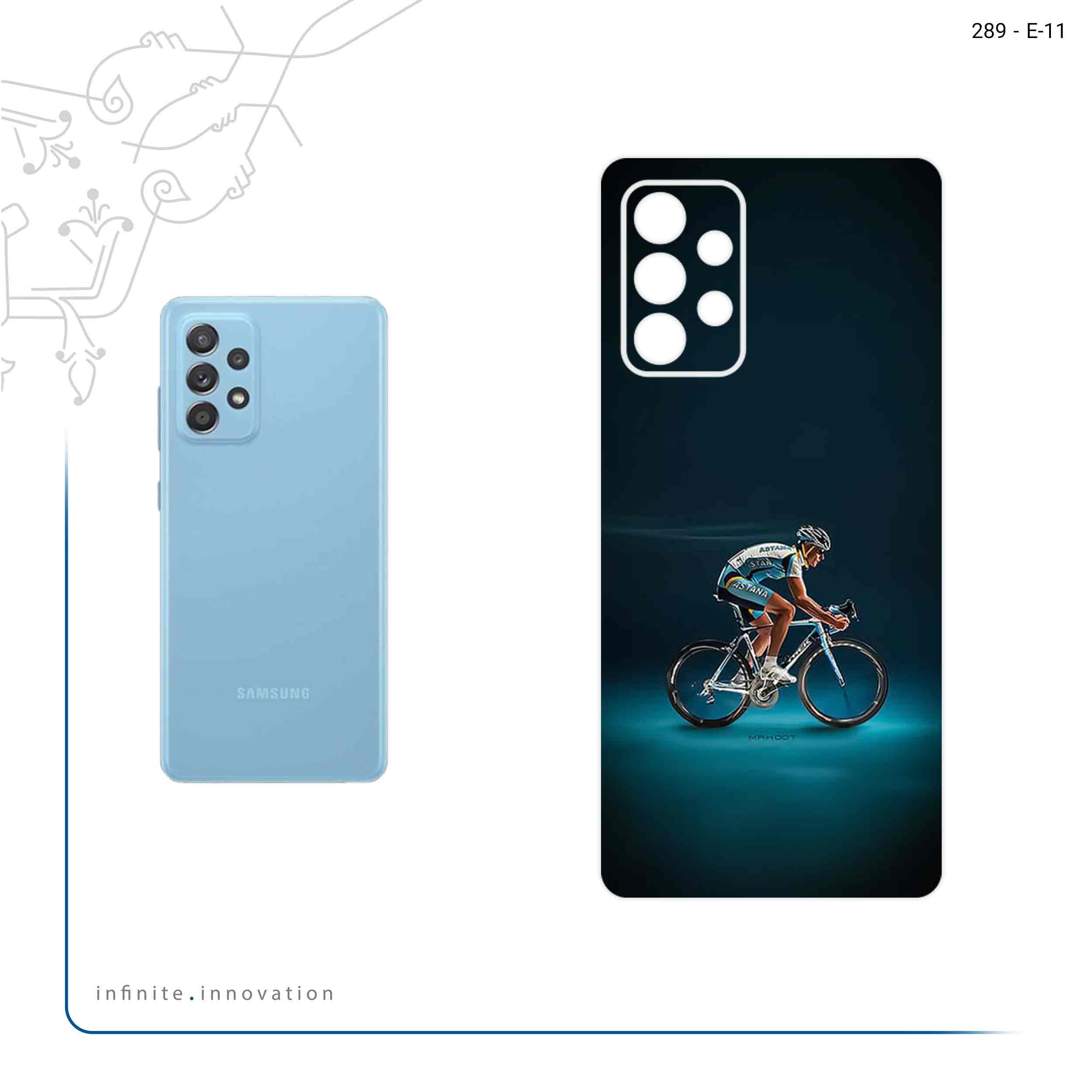 برچسب پوششی ماهوت مدل Road_cycling مناسب برای گوشی موبایل سامسونگ Galaxy A52 4G