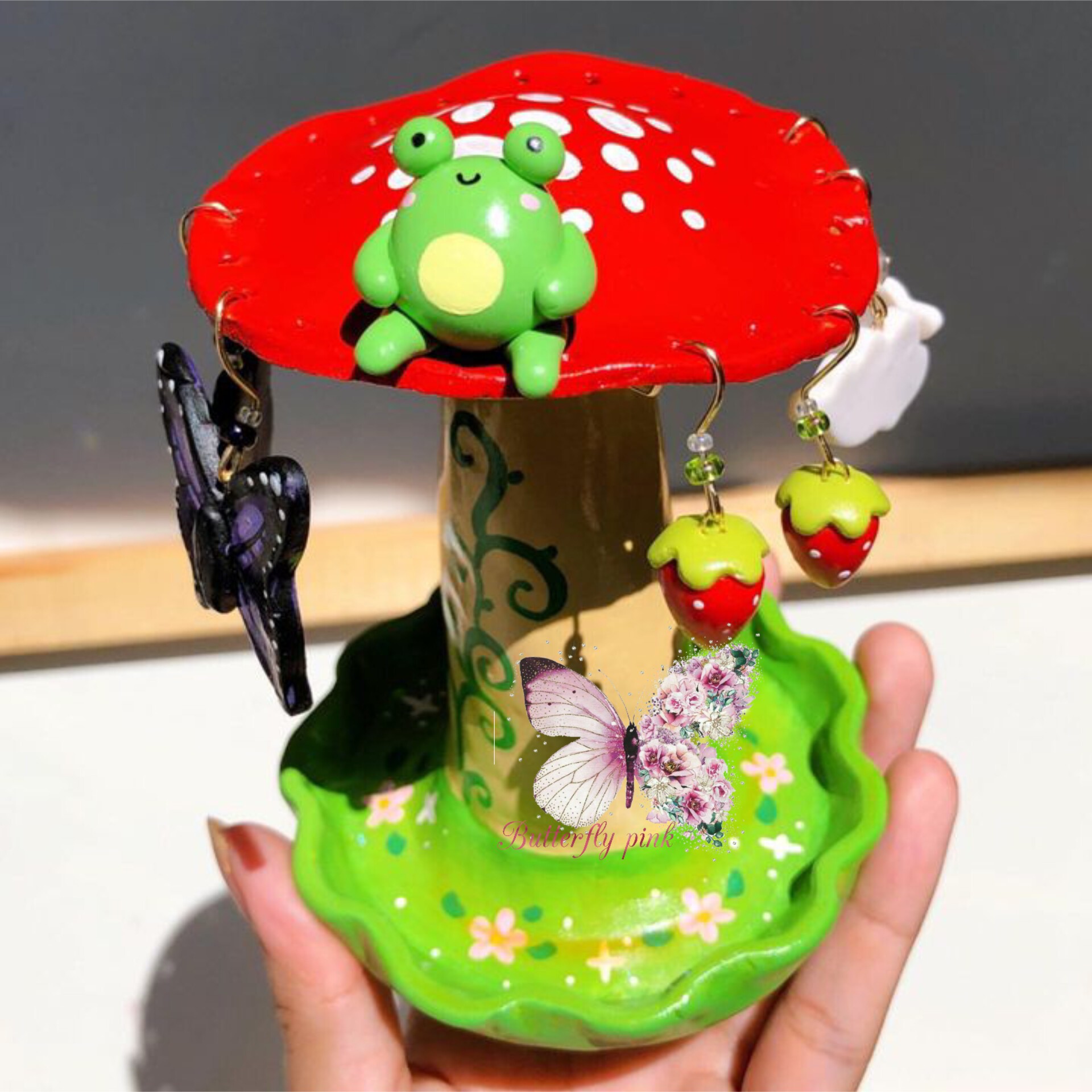 جاجواهری سرامیکی خاص و ترند قورباغه و قارچ کیوت و فانتزی 