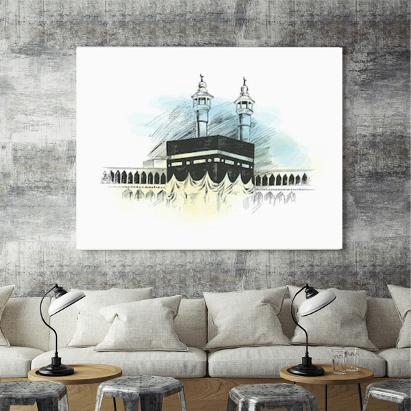 تابلو شاسی طرح کعبه مدل TSH708 | دنیای قاب