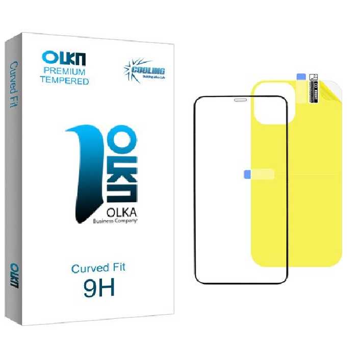 محافظ صفحه نمایش شیشه ای کولینگ مدل Olka مناسب برای گوشی موبایل اپل iPhone 11 Pro  به همراه محافظ پشت گوشی | کالا برتری