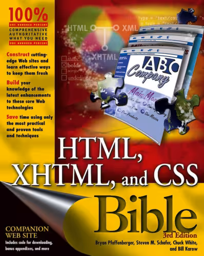 خرید و دانلود نسخه کامل کتاب HTML, XHTML and CSS Bible