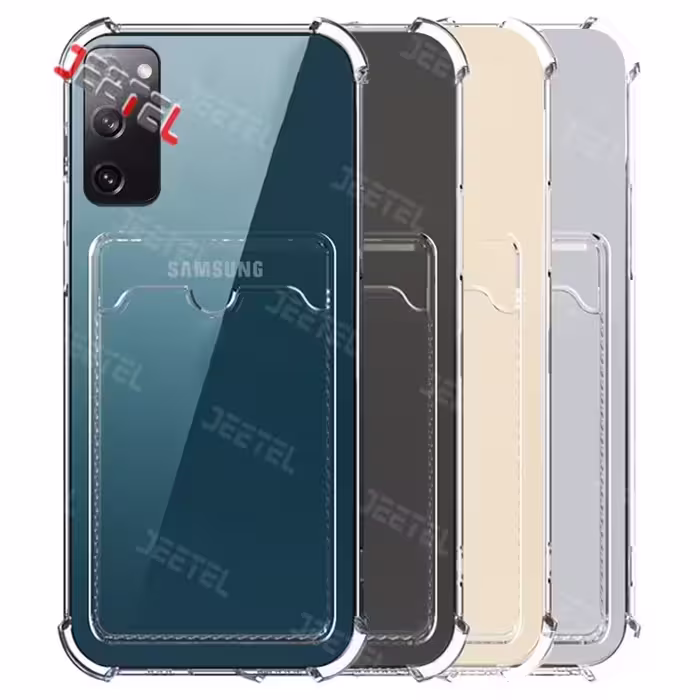 قاب شفاف کپسولی برای گوشی Samsung S20 FE مدل جاکارتی محافظ لنزدار