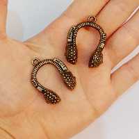 پلاک هدفون خرجکار برنزکد18فروش دونه ای طول3سانت ونیم