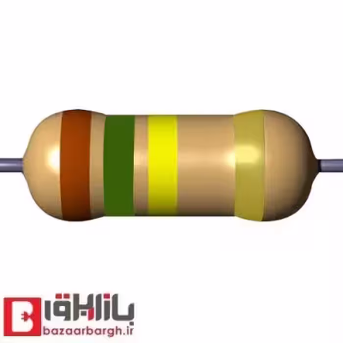 مقاومت 150 کیلو اهم 1/2 وات 5 درصد