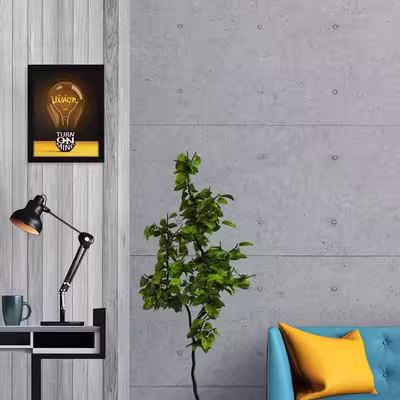 تابلو مدل دکوراتیو طرح انگیزشی ذهنت رو روشن کن