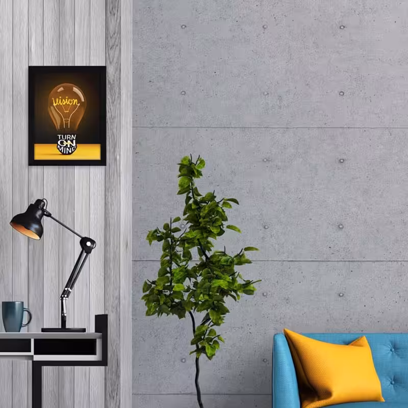 تابلو مدل دکوراتیو طرح انگیزشی ذهنت رو روشن کن