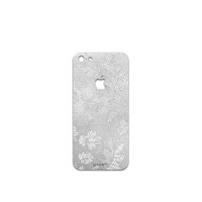 برچسب پوششی ماهوت مدل Silver-Wildflower مناسب برای گوشی موبایل اپل iPhone 5