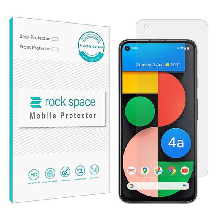 گلس گوگل Pixel 4a 5G مدل نانو هیدروژل شفاف برند راک اسپیس کد S