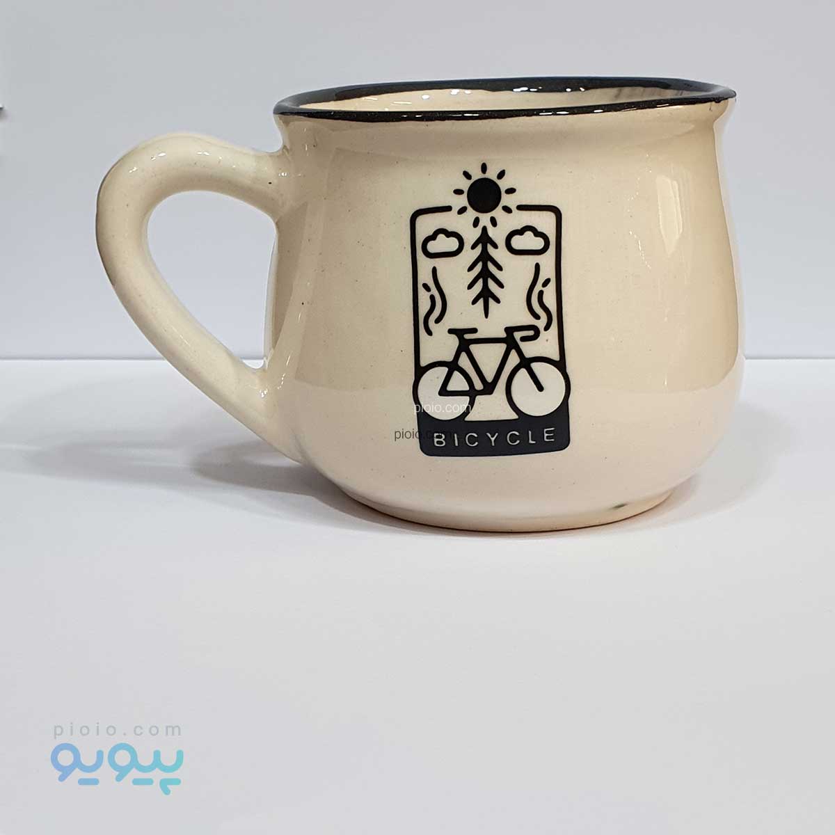 ماگ سرامیکی طرح موتور و دوچرخه