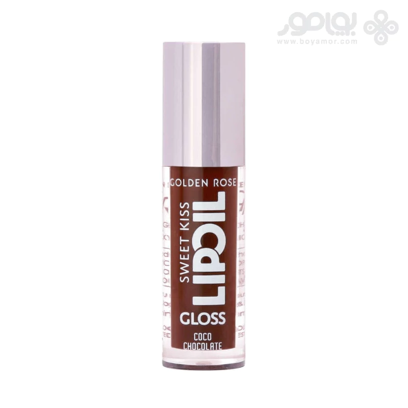 لیپ اویل براق گلدن رز مدل SWEET KISS شماره 06 رنگ COCO CHOCOLATE