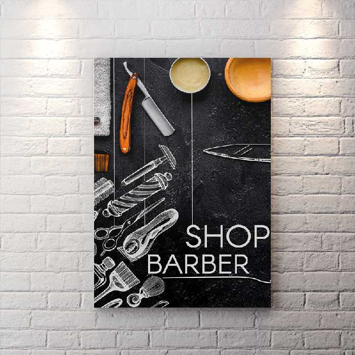 تابلو آرایشگاه مردانه WAs-1171