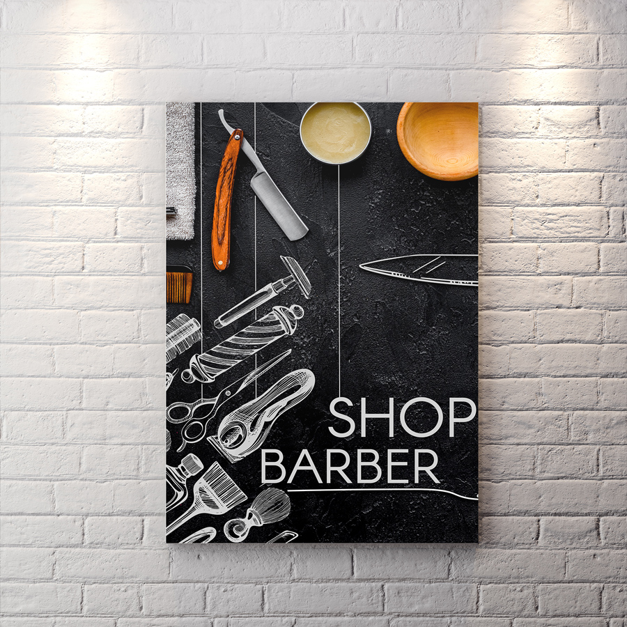 تابلو آرایشگاه مردانه WAs-1171