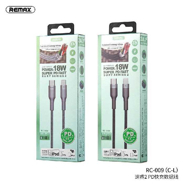 کابل تبدیل USB-C به لایتنینگ ریمکس مدل RC-009 طول 1 متر