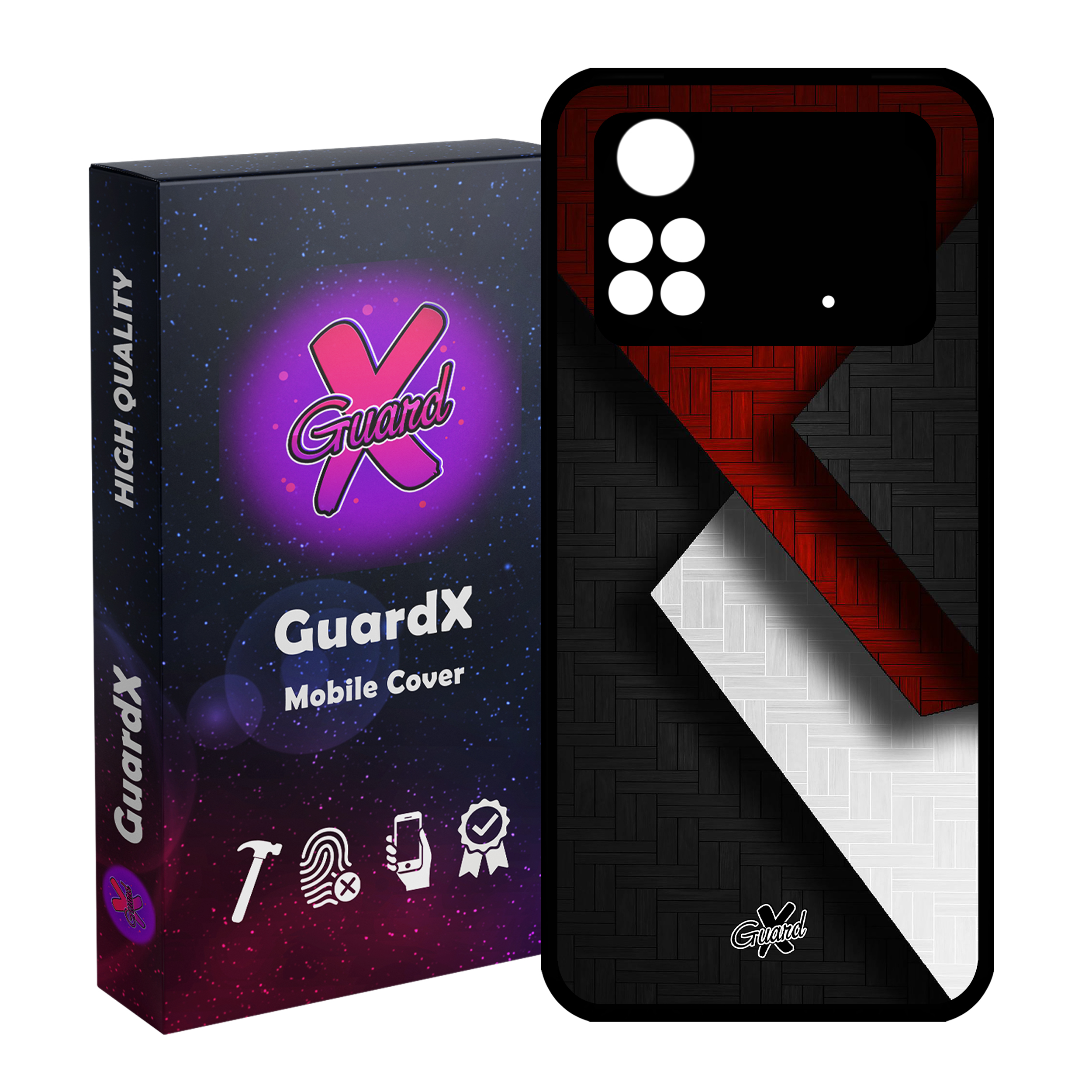 کاور گارد ایکس طرح Shape مدل Glass10174 مناسب برای گوشی موبایل شیائومی Poco M4 Pro 4G