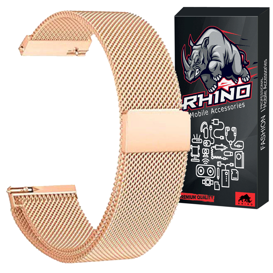 بند راینو مدل R-Milanese مناسب برای ساعت هوشمند شیائومی Amazfit GTR 42mm