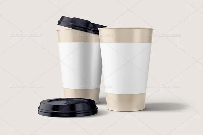 موکاپ ماگ قهوه لایه باز | گرافیک با طعم تربچه