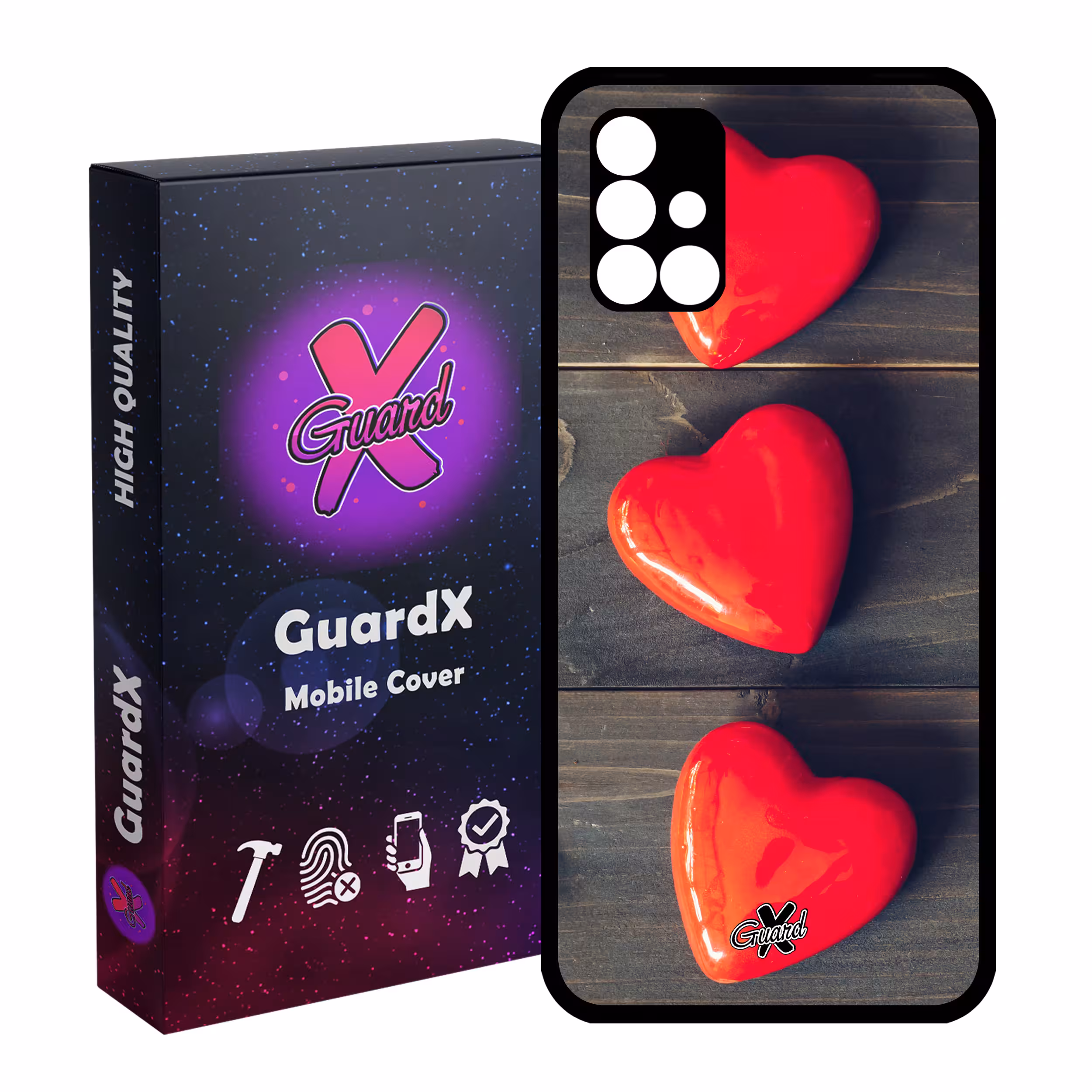 کاور گارد ایکس طرح Love مدل Glass10181 مناسب برای گوشی موبایل سامسونگ Galaxy A51 5G