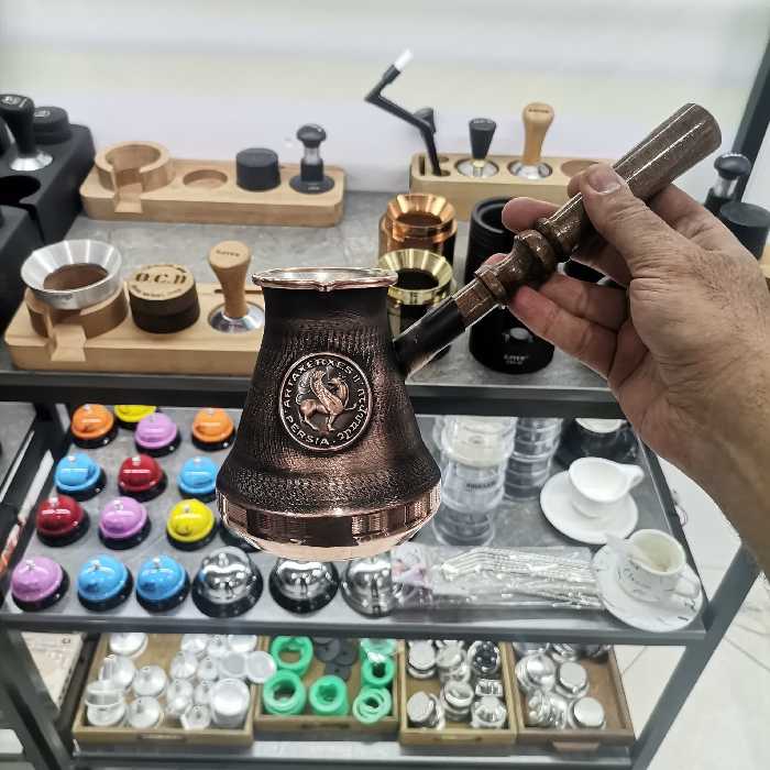 جذوه ارمنی مسی قهوه ترک ساز سایز 6 کاپ