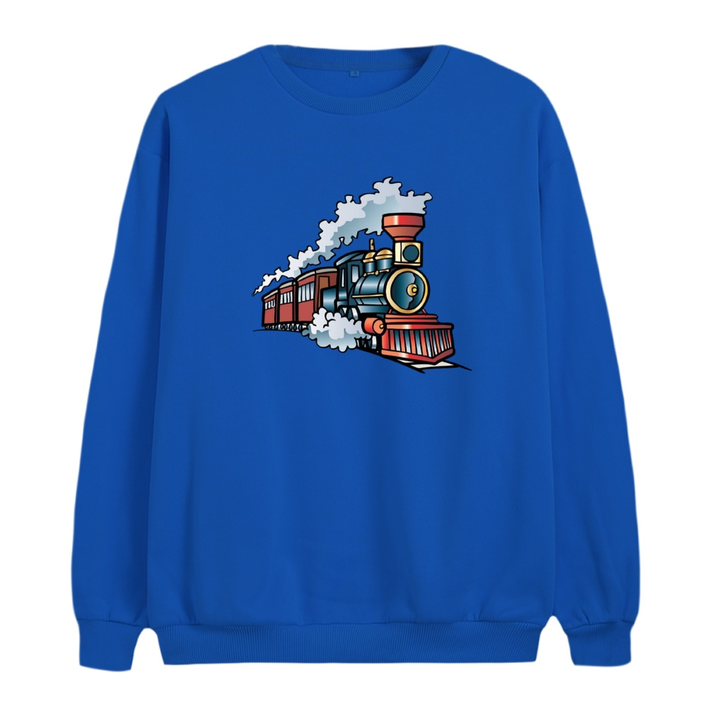 سویشرت زنانه مدل قطار کد 2 رنگ آبی