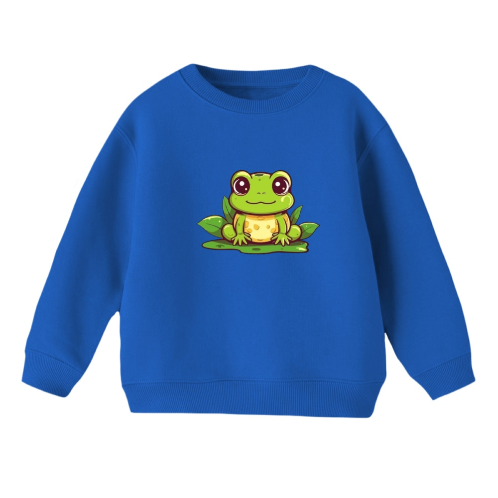 سویشرت بچگانه مدل غورباقه کد 3 رنگ آبی