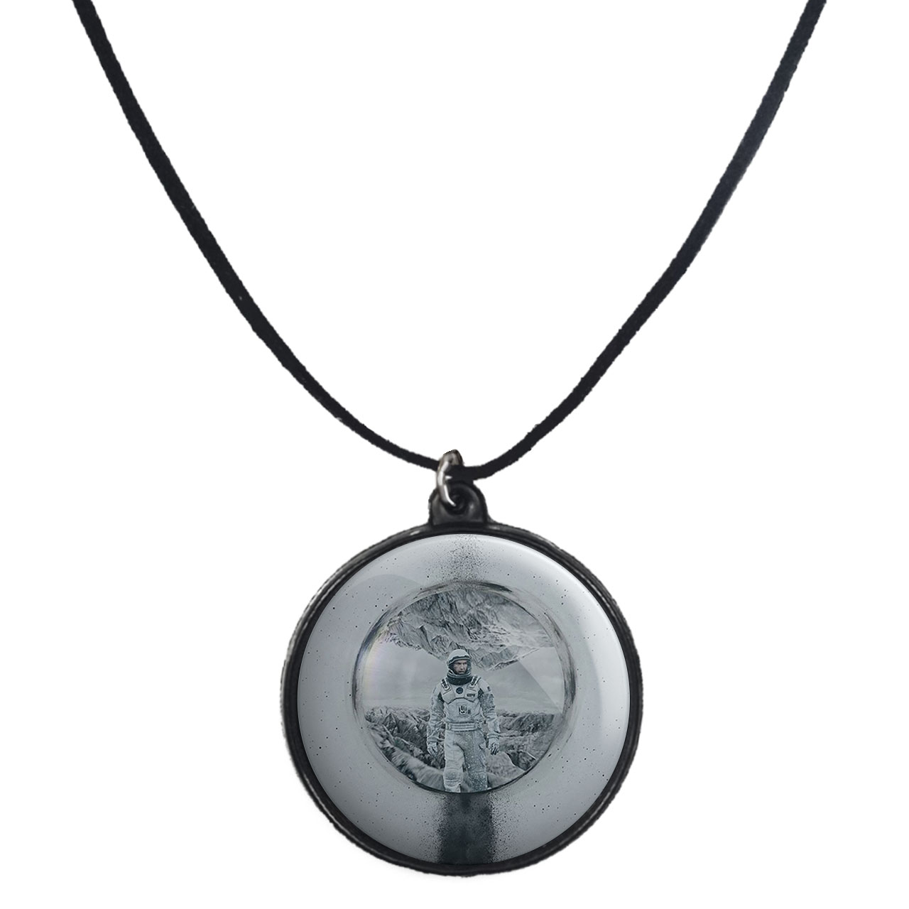 گردنبند پرمانه طرح Interstellar کد pmb.24276 مدل دو طرفه