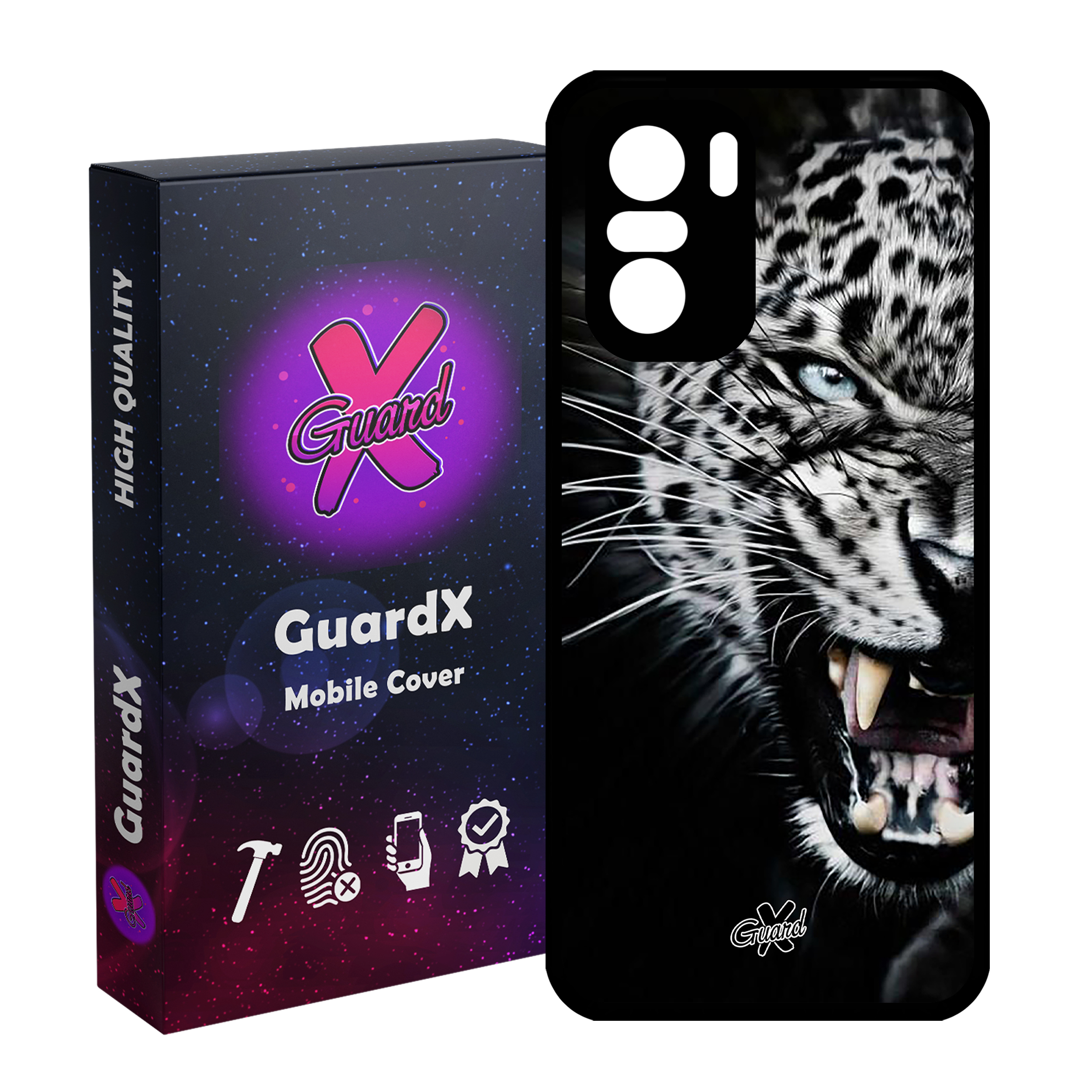 کاور گارد ایکس طرح پلنگ مدل Glass10244 مناسب برای گوشی موبایل شیائومی Poco F3/MI 11X/MI 11X Pro/Redmi K40/K40 Pro