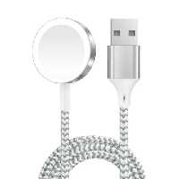 شارژر بی سیم مغناطیسی گرین لاین مناسب اپل واچ Magnetic Braided Charging Cable