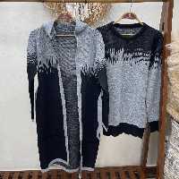 ست بافت زن ومرد جنس اکرولیک بافت ریز ارسال رایگان 