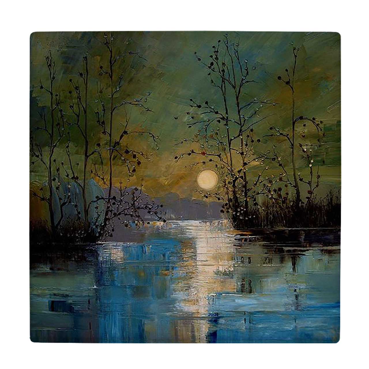 کاشی کارنیلا طرح نقاشی طلوع خورشید کد wkk1940