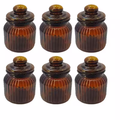 بانکه مدل شیشه ای مجموعه 6 عددی 