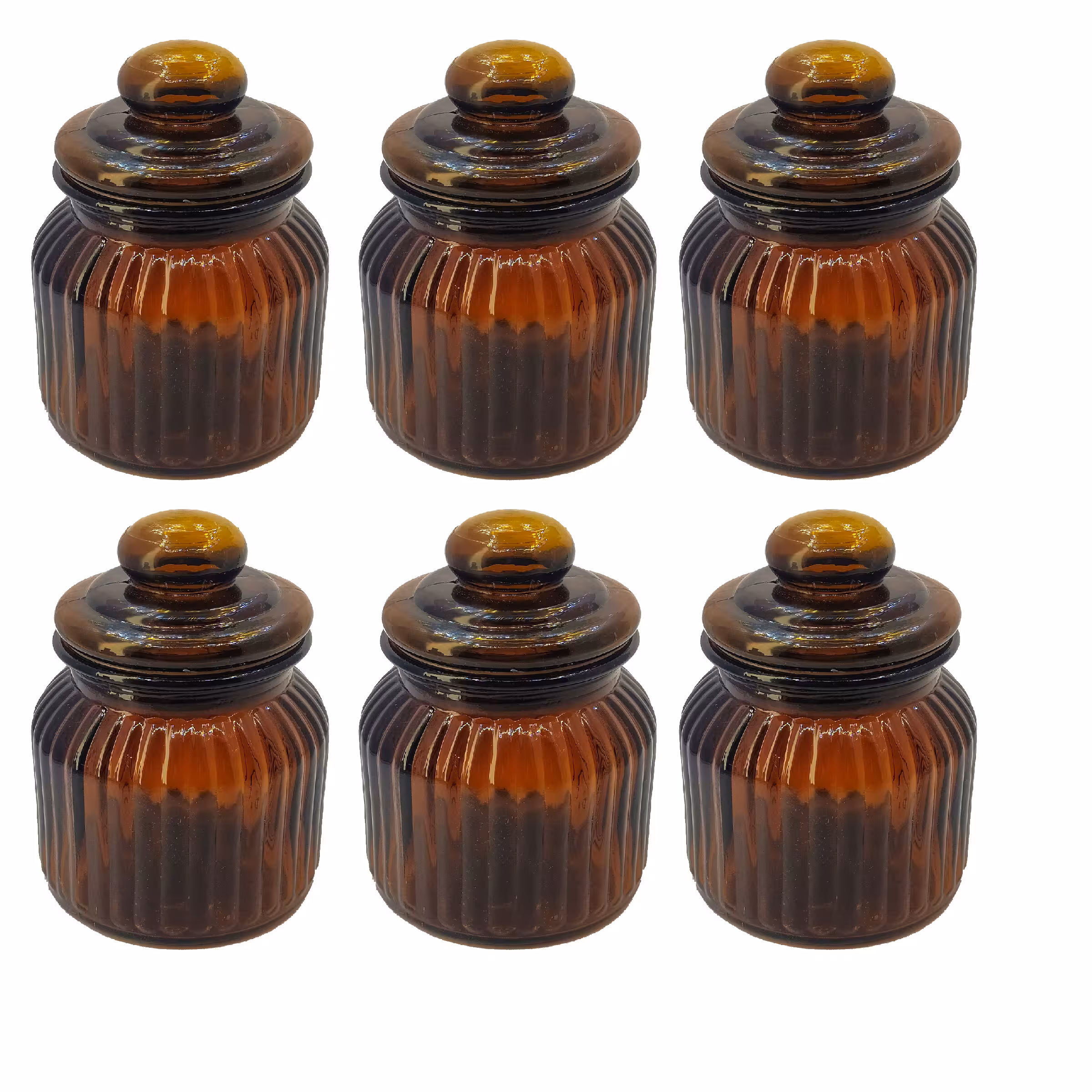 بانکه مدل شیشه ای مجموعه 6 عددی 