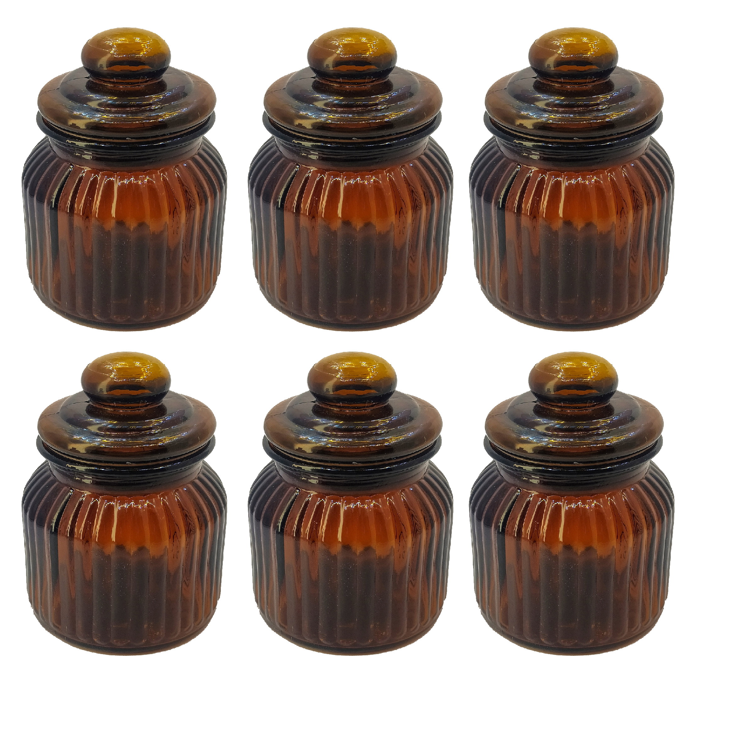 بانکه مدل شیشه ای مجموعه 6 عددی 