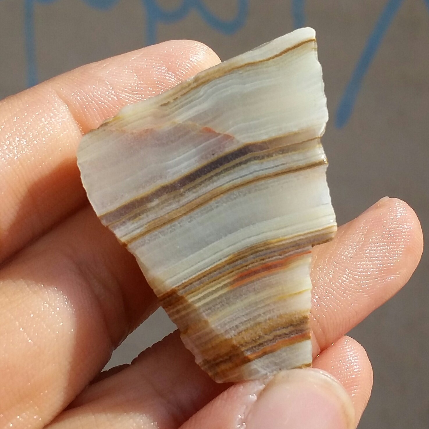 اسلایس سنگ راف مرمر  رنگین کمانی 100 در 100 طبیعی شاهکار خلقت کد 11376