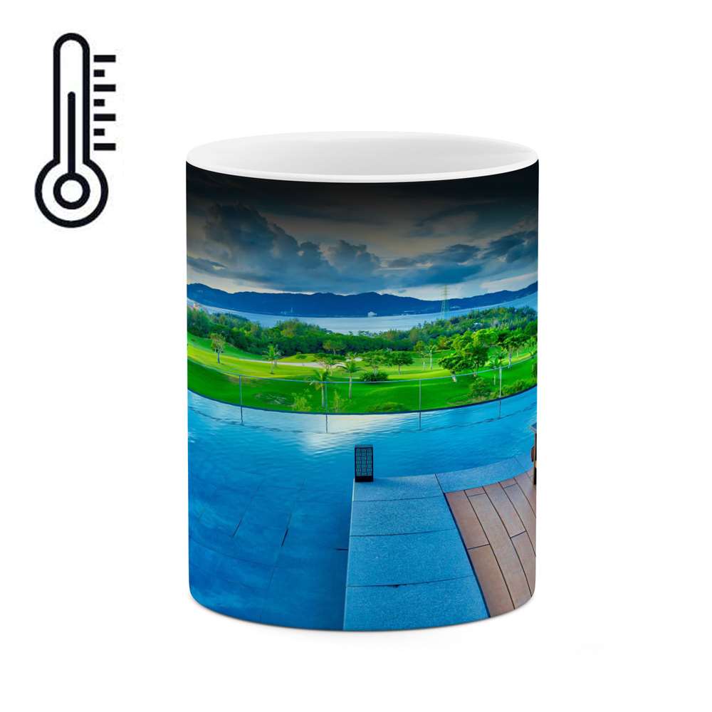 ماگ حرارتی کاکتی طرح منظره مدل mgh15261