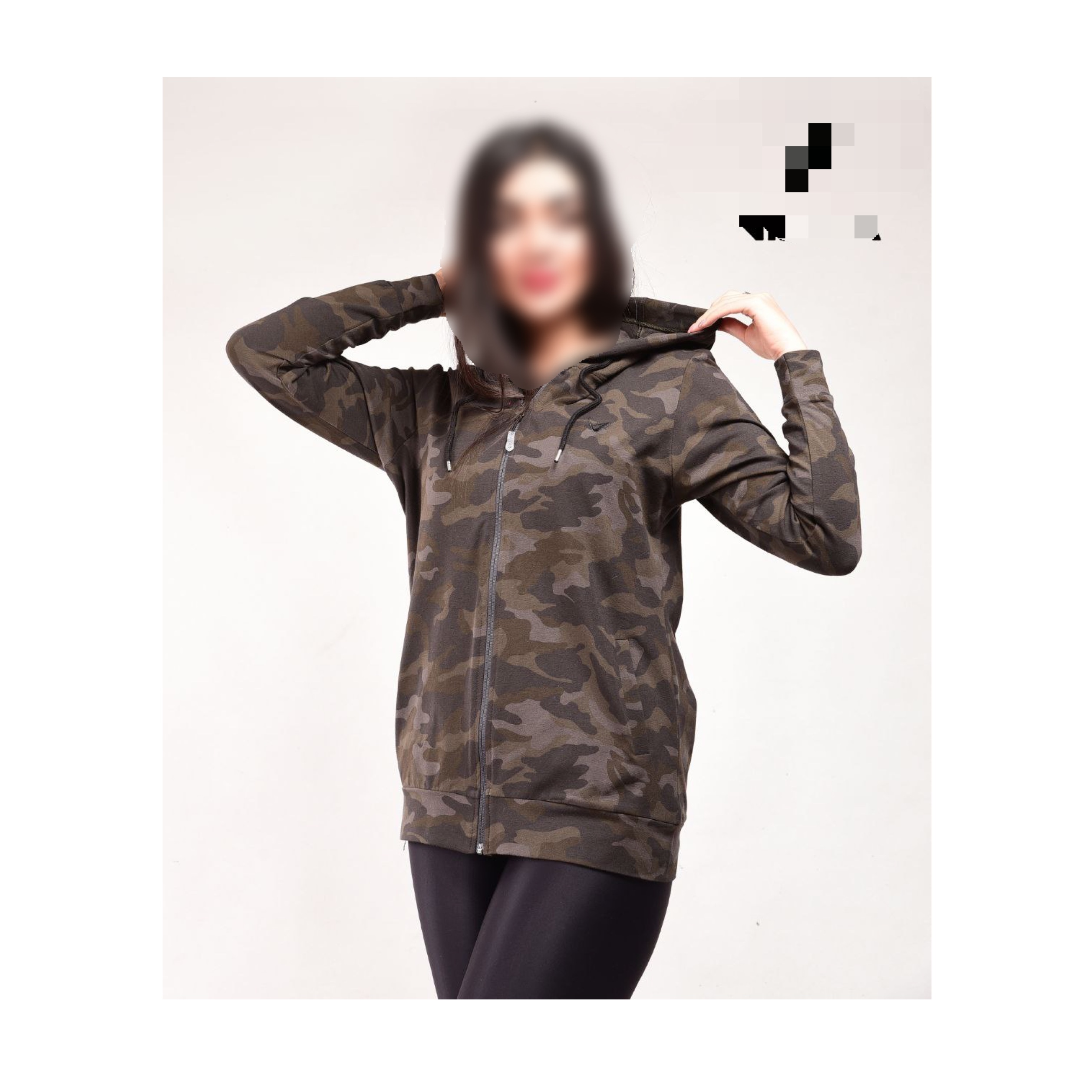 سوییشرت اسپرت جیب فیلتو طرح چریکی