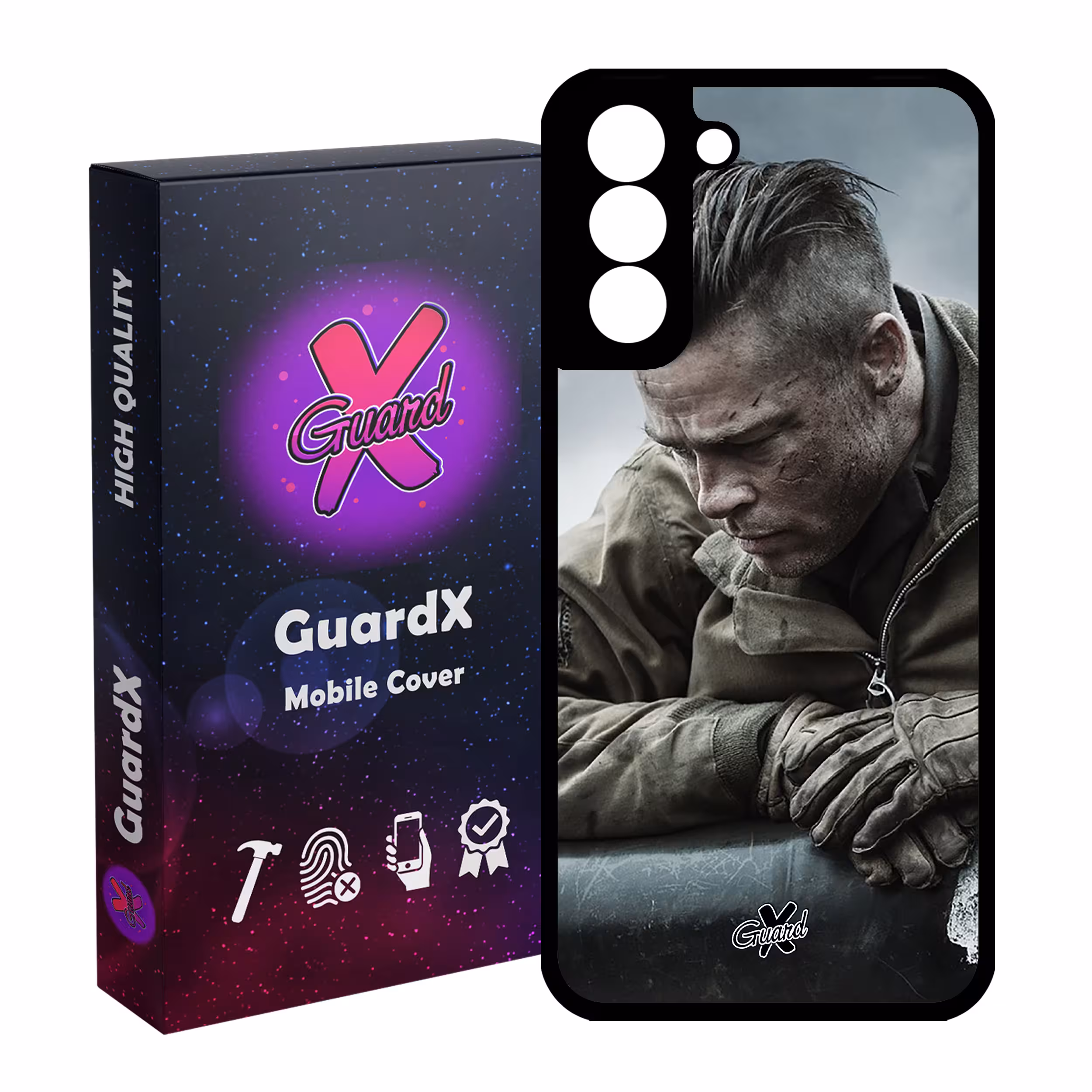 کاور گارد ایکس طرح Brad Pitt مدل Glass10134 مناسب برای گوشی موبایل سامسونگ Galaxy S21 FE