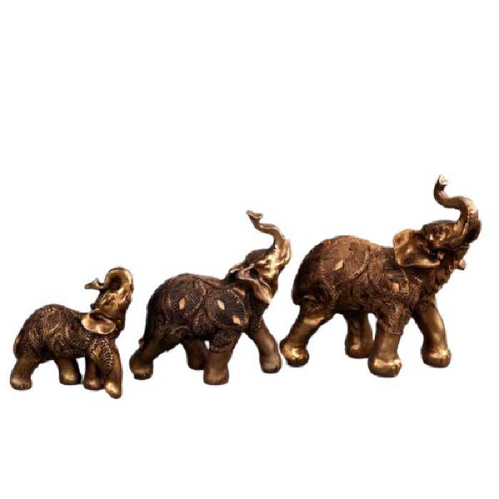 مجسمه طرح فیل مدل 042 مجموعه 3 عددی