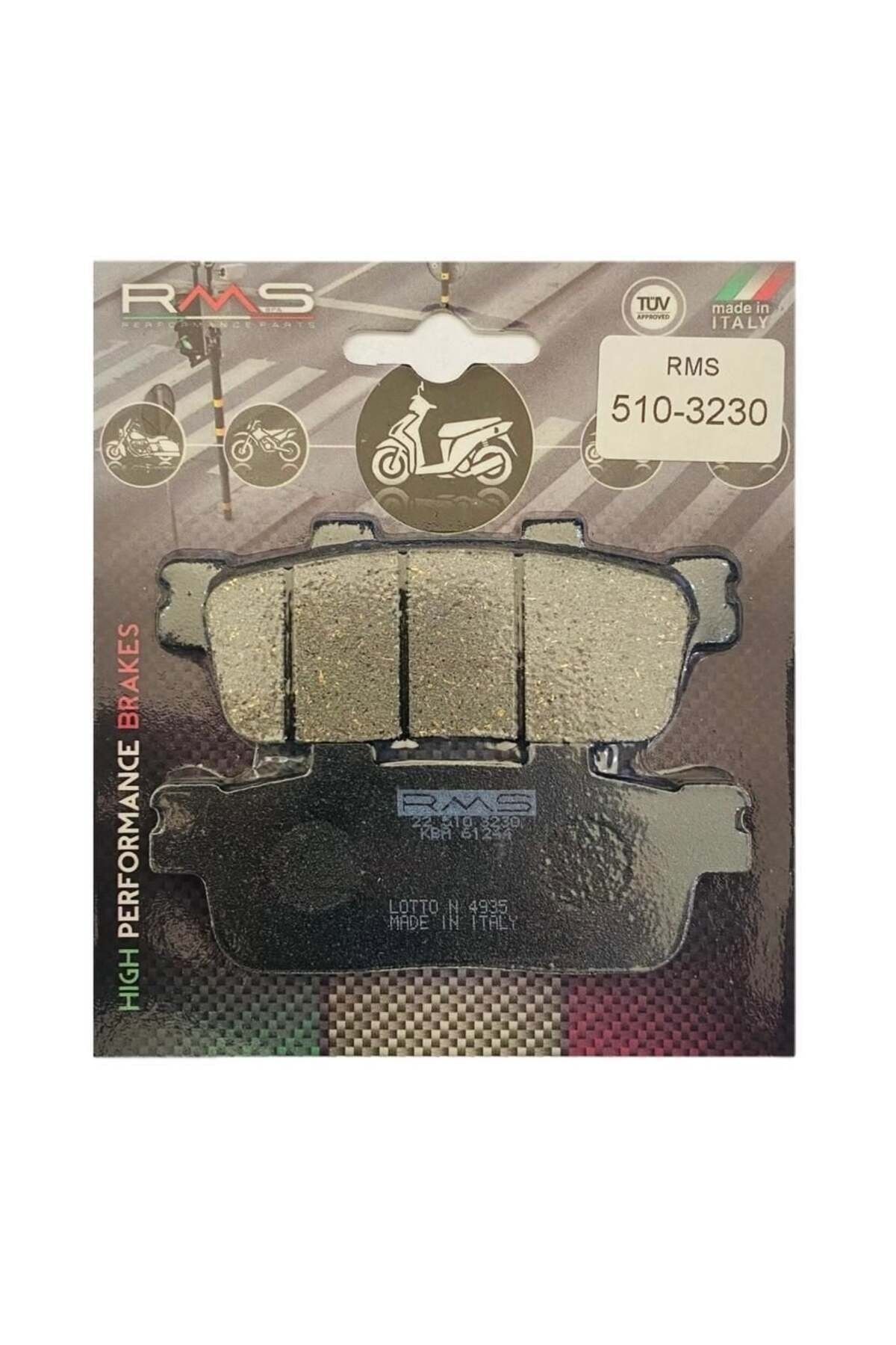 تجهیزات ترمز موتورسیکلت برند HD2 EFI 200 BALATA RMS 1 SET Sym