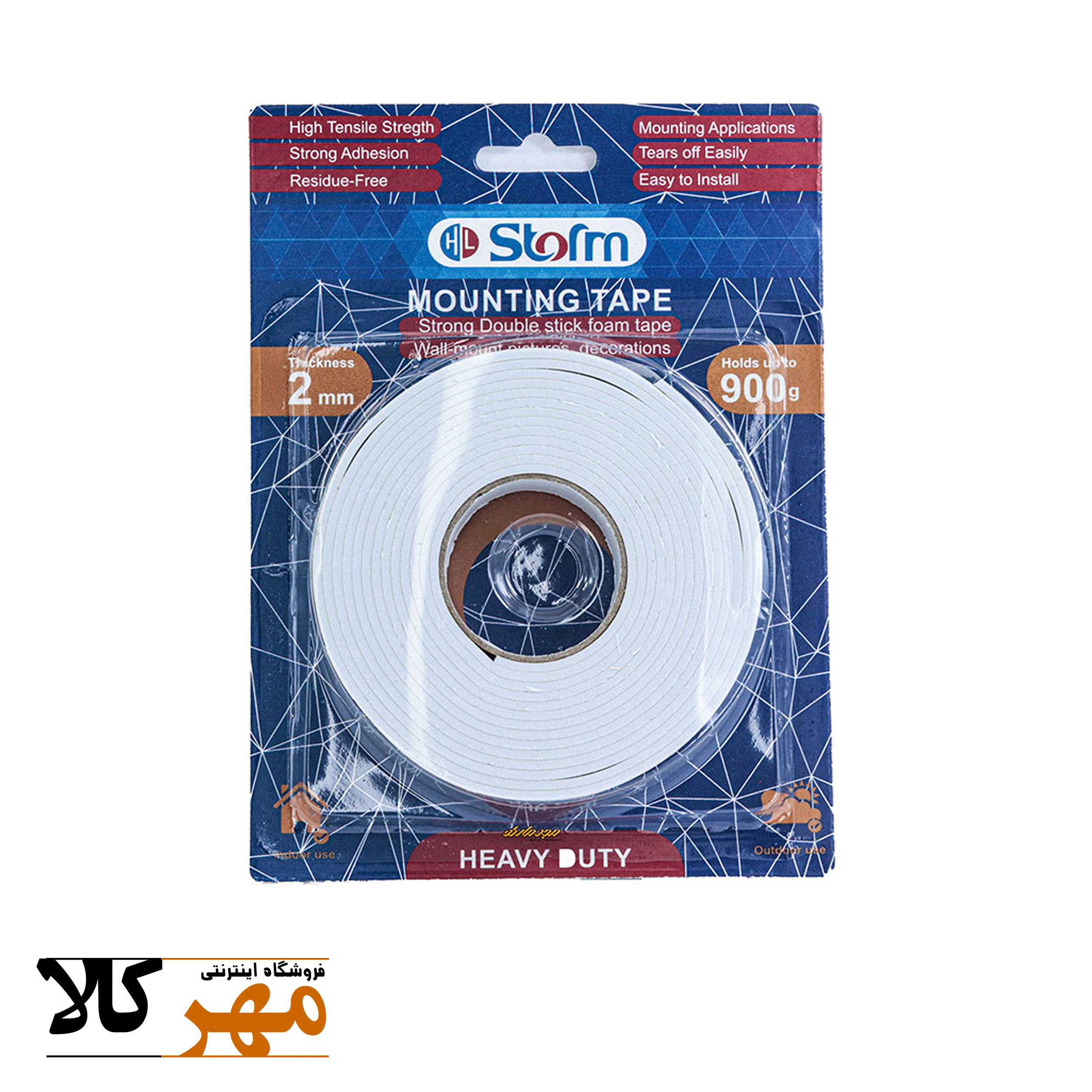 چسب دو طرفه فومی 2/4 hl-138 storm