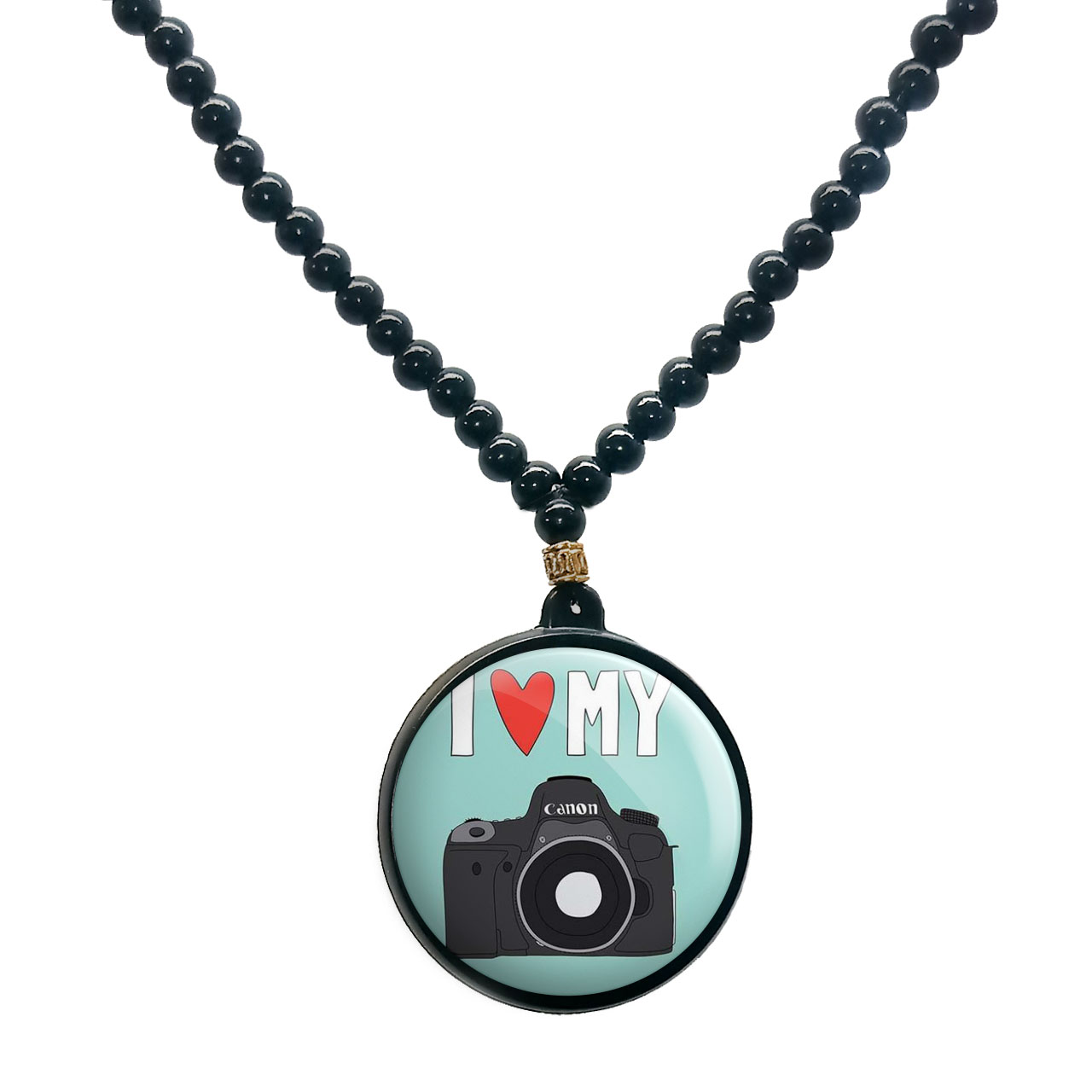 گردنبند پرمانه طرح عکاس کد pmd.5116 مدل دو طرفه