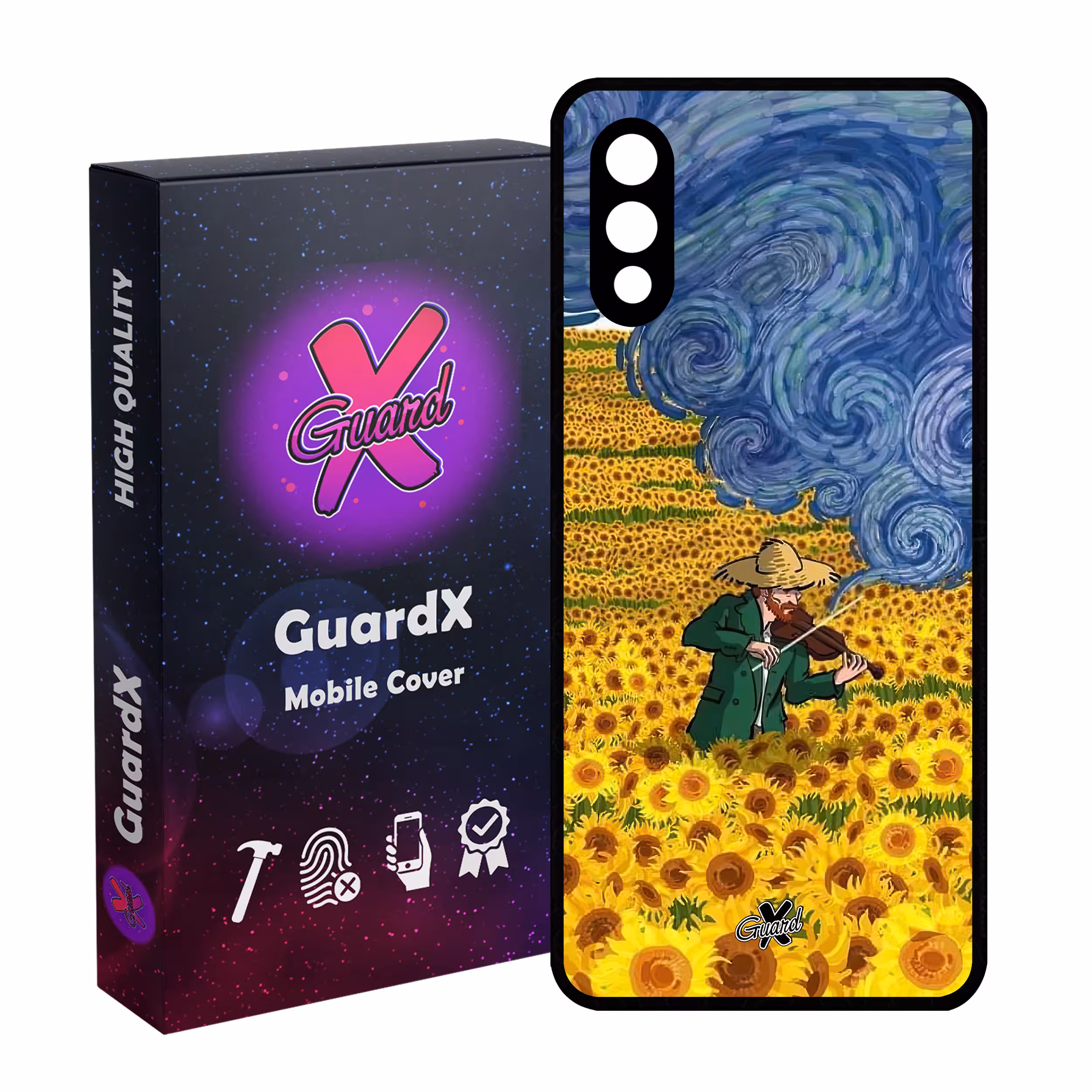 کاور گارد ایکس طرح Art مدل Glass10580 مناسب برای گوشی موبایل سامسونگ Galaxy A02 / M02