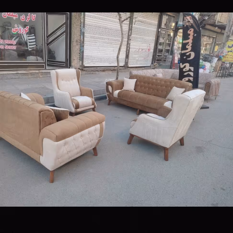 مبل کمربندی خاص و زیبا 