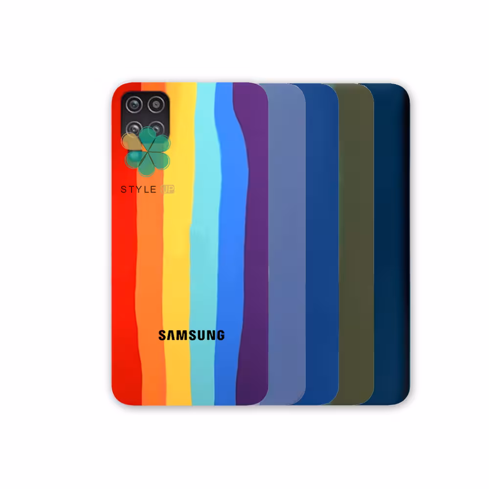 کاور سیلیکونی گوشی سامسونگ Galaxy A12 Nacho مدل رنگین کمان