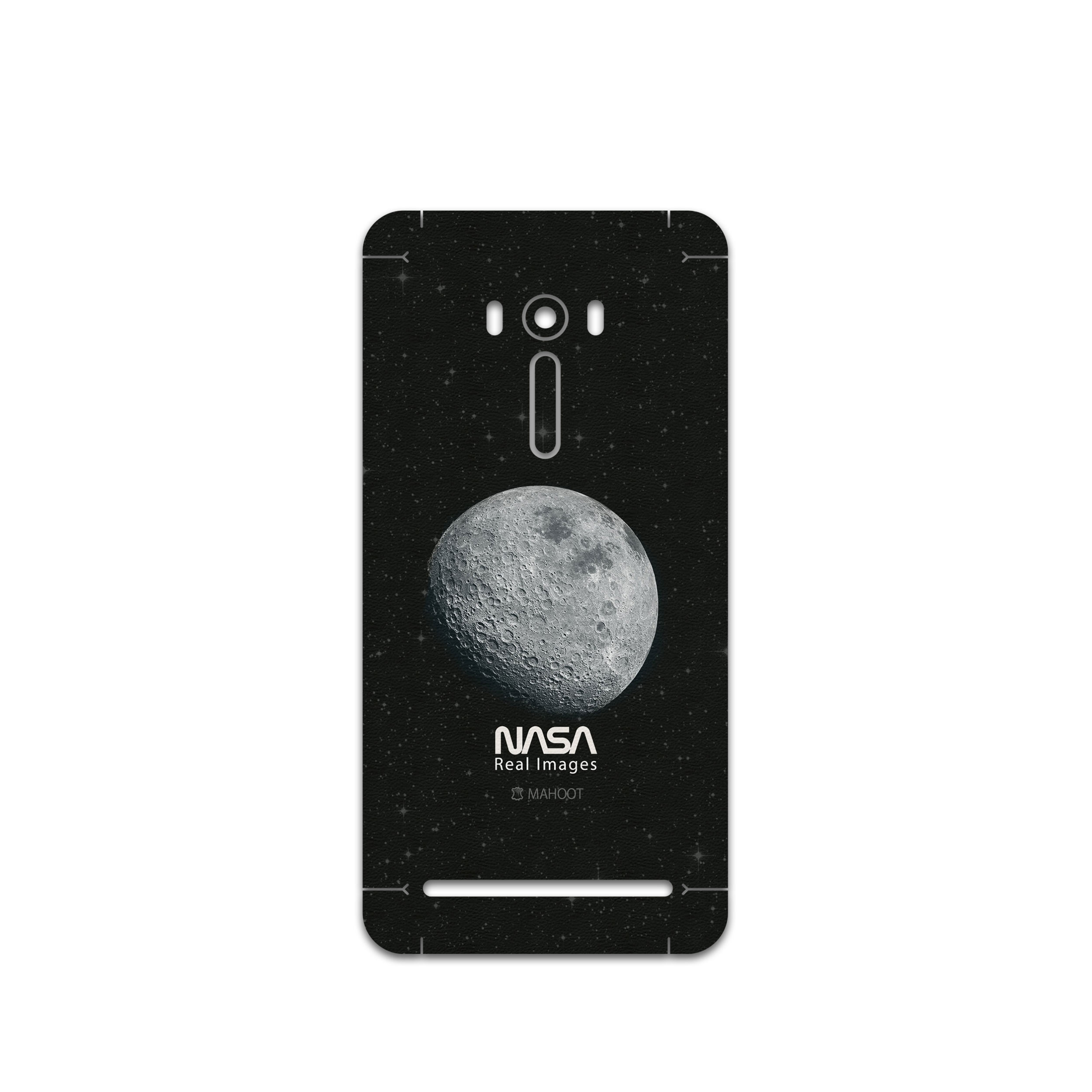 برچسب پوششی ماهوت مدل Moon-By-NASA مناسب برای گوشی موبایل ایسوس ZenFone Selfie