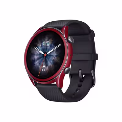 برچسب ماهوت طرح Matte-Warm-Red مناسب برای ساعت هوشمند آمازفیتGTR 3 Pro