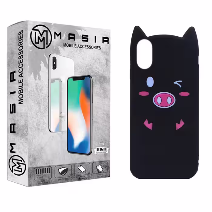 کاور مسیر طرح خوک مدل PG-01 مناسب برای گوشی موبایل اپل Iphone X / XS