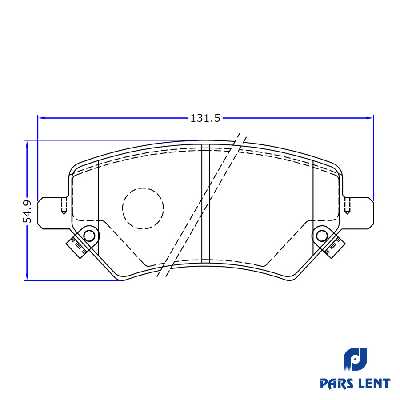 لنت ترمز جلو لنت پارس مدل PL80139-1 مناسب برای جلو لیفان X60