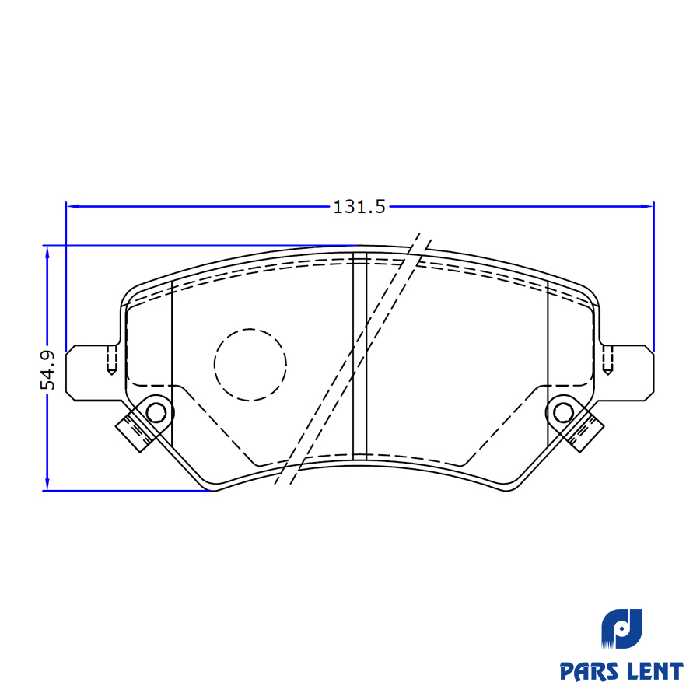لنت ترمز جلو لنت پارس مدل PL80139-1 مناسب برای جلو لیفان X60