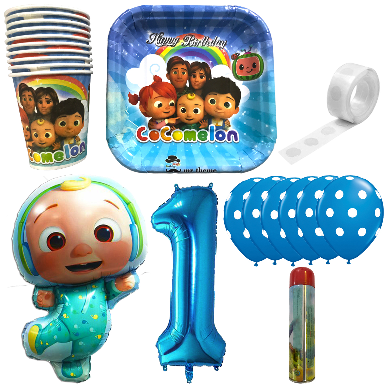 مجموعه 30 عددی تم تولد مسترتم طرح کوکو ملون پلاس کد1