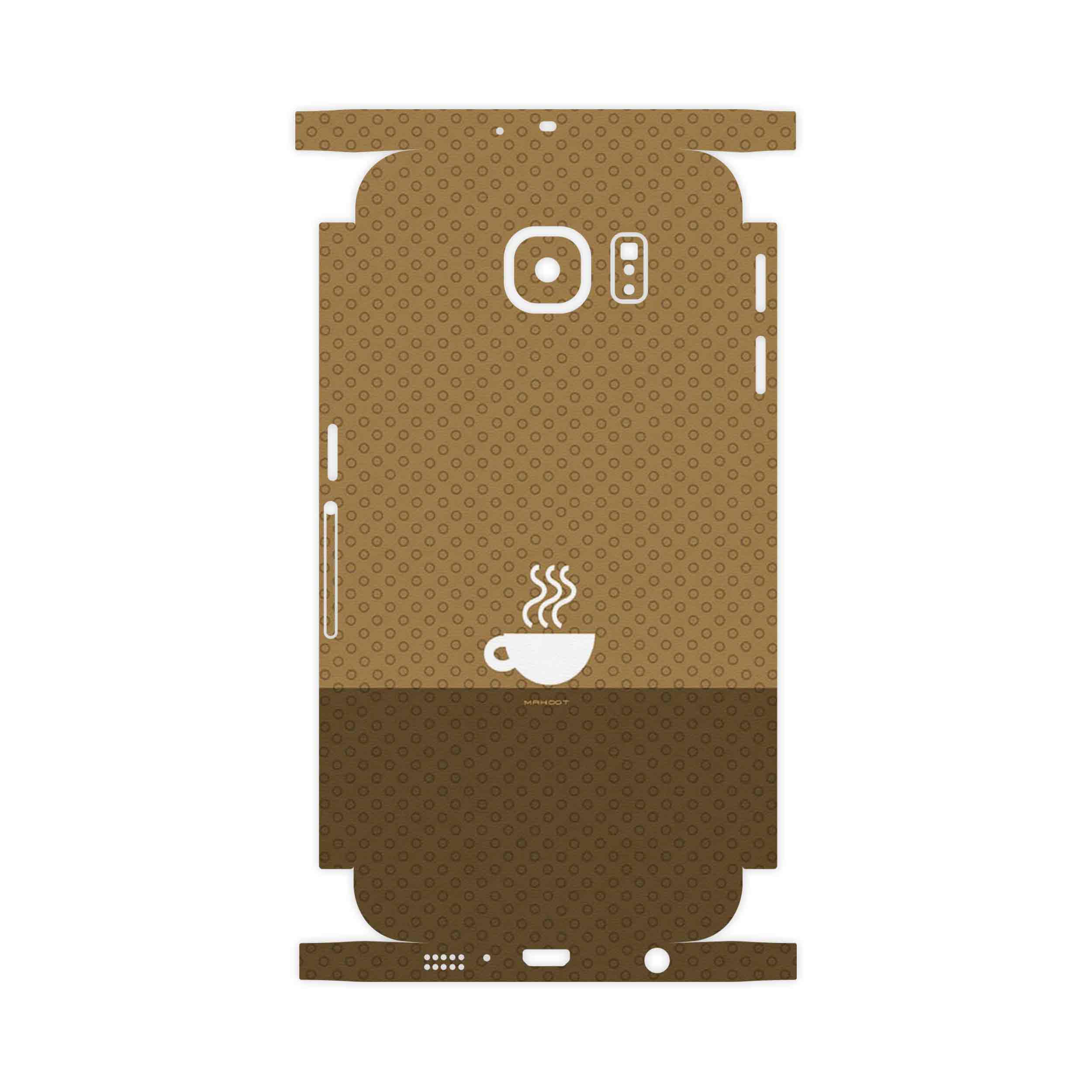 برچسب پوششی ماهوت مدل Minimal Cup of Coffee Icon-FullSkin مناسب برای گوشی موبایل سامسونگ Galaxy S6 Edge